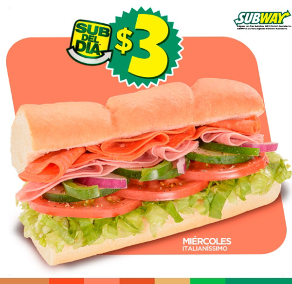 Súmate al miércoles Italianísimo de las franquicias Subway