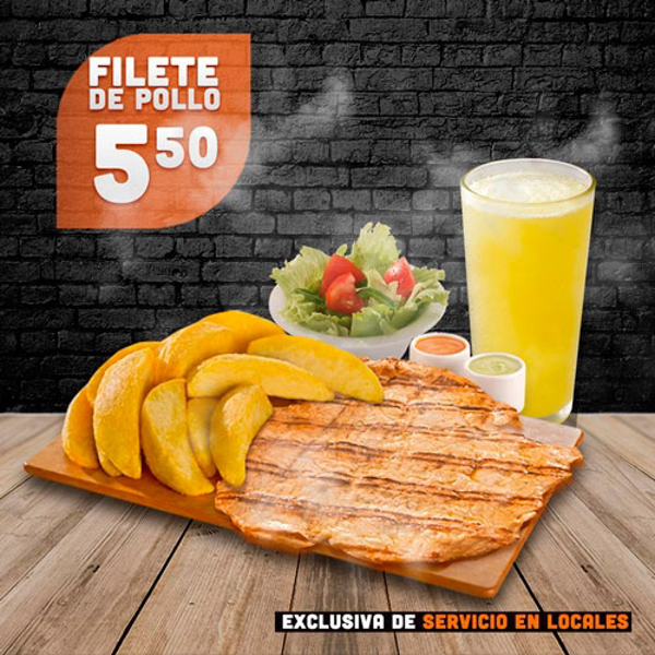 No te pierdas el combo de filete de pollo de las franquicias La Tablilla del Tártaro