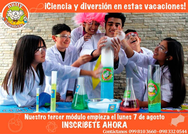 Este verano inscribete en el Nutty Camp Vacacional de las franquicias Ciencia Divertida